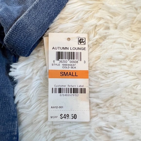 Style Co Womens Dress Small Blue Autumn Lounge Lace Up Coastal Cowgirl Boho13971 - Picture 3 of 12